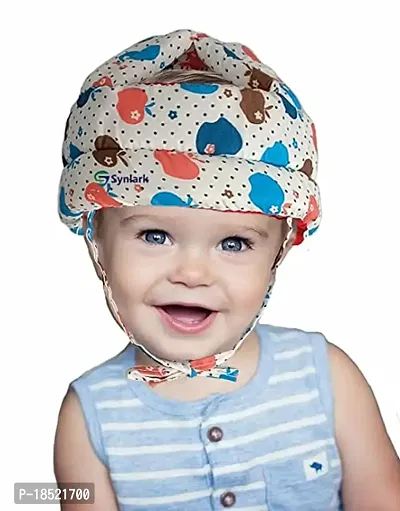 apple blue baby helmet