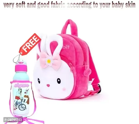 Classy Printed School Bags for Kids with Bottle-thumb0