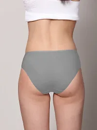 AshleyandAlvis Grey Hipster Micro Modal, Anti Bacterial, Skinny Soft, Premium Panties -No Itching, Sweat Proof, Double In-seam Gusset- Pack Of 1-thumb3