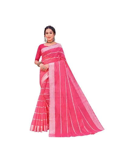 Stylish Art Silk Saree with Blouse piece For Women