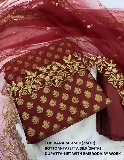 Limited Stock!!! Banarasi Silk Dress Material