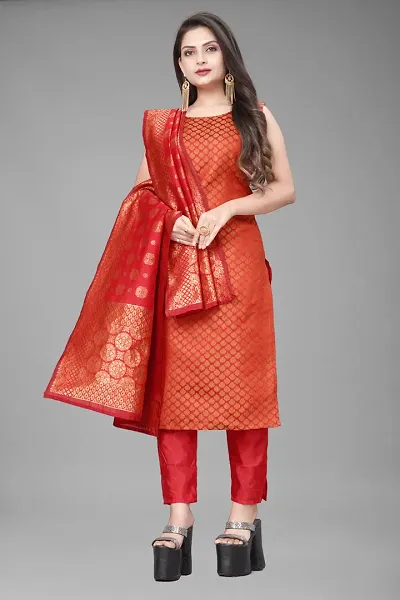 Stylish Jacquard Woven Unstitched Suit