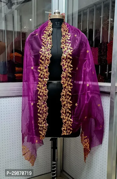 Elegant Purple Banarasi Silk Jacquard Weave Dress Material with Dupatta For Women-thumb3