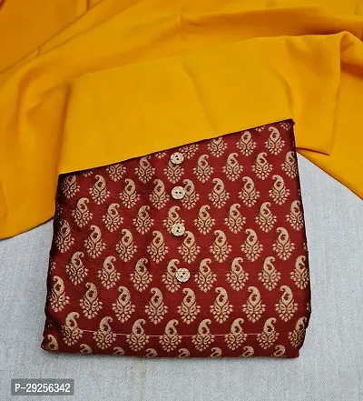 Elegant Maroon Banarasi Silk Jacquard Suit Dress Material without Dupatta For Women