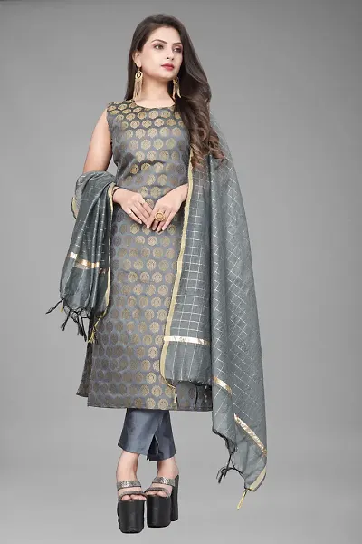 Stylish Jacquard Woven Unstitched Suit