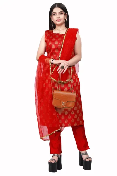 Stylish Jacquard Woven Unstitched Suit