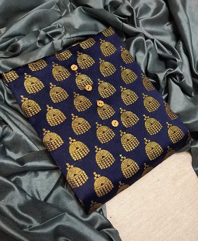 Trendy Banarasi Silk Woven Design Kurta And Churidar Materials