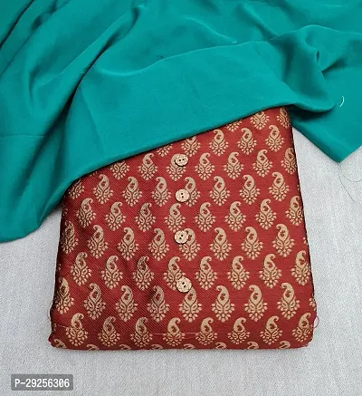 Elegant Maroon Banarasi Silk Jacquard Suit Dress Material without Dupatta For Women