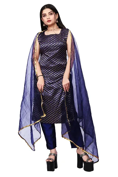 Stylish Jacquard Woven Unstitched Suit