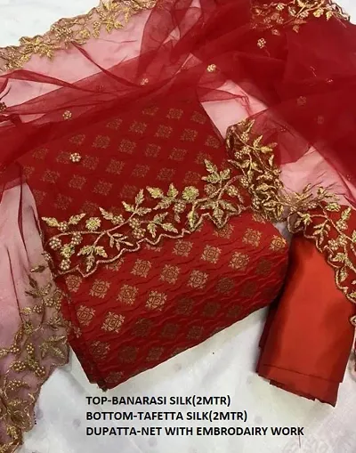 Hot Selling Banarasi Silk Dress Material