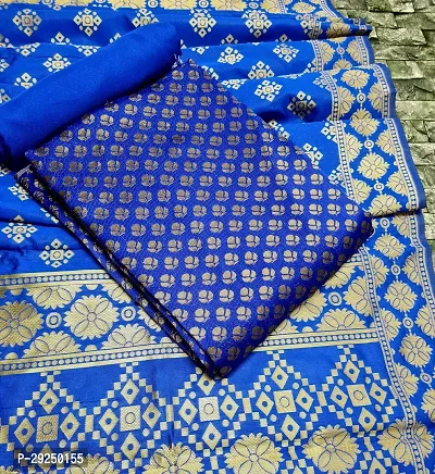 Elegant Banarasi Silk Jacquard Dress Material with Dupatta For Women