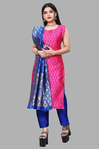 Stylish Jacquard Woven Unstitched Suit