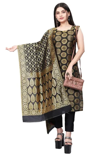 Stylish Jacquard Printed Unstitched Suit