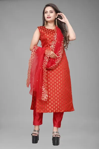 Stylish Jacquard Woven Unstitched Suit