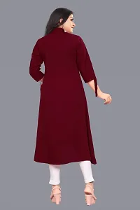 Zip Lock Maroon Kurti-thumb1