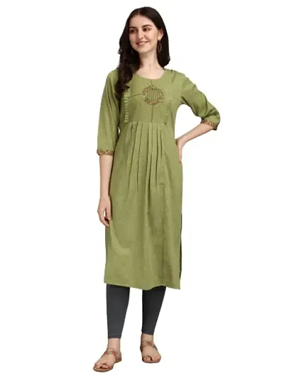 Radhe Fashion Women's Embroidered Kurti