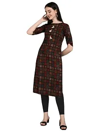 Radhe Fashion Ethnic's Edge Rayon Print Kurtis for Women(Turquoise)-thumb4