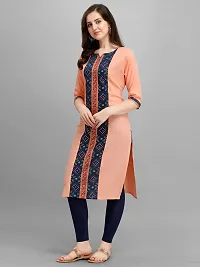 Radhe Fashion Women's Cotton Blend Printed Straight Kurti-thumb3