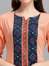 Radhe Fashion Women's Cotton Blend Printed Straight Kurti-thumb4