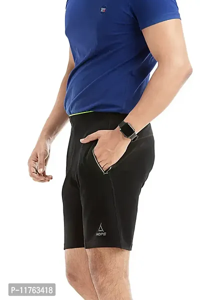 HOPE Mens Long Shorts (Black)-thumb2