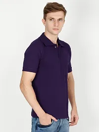 Ideation Men's Cotton Polo Neck T-Shirt-thumb2