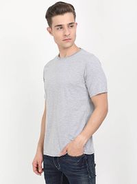 Men's Cotton Round Neck Plain Half Sleeve T-Shirt-thumb2