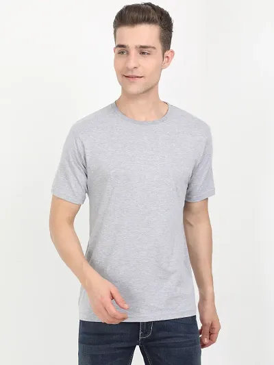 Men's Solid Round Neck Tees