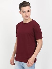 Men's Cotton Round Neck Plain Half Sleeve T-Shirt-thumb2