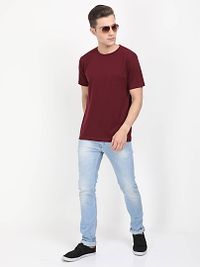 Men's Cotton Round Neck Plain Half Sleeve T-Shirt-thumb4