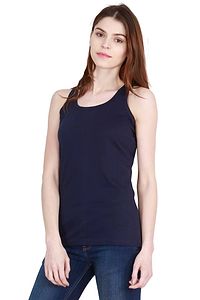 Women's Cotton Plain Sleeveless T-Shirt-thumb2