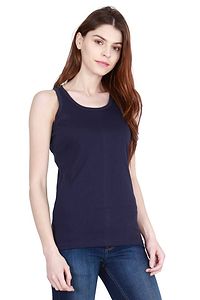 Women's Cotton Plain Sleeveless T-Shirt-thumb3