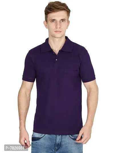 Ideation Men's Cotton Polo Neck T-Shirt