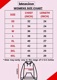 Ideation Women's Cotton Hooded Neck, Zipper and Round Neck Hoodie-thumb3