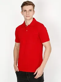 Ideation Men's Cotton Polo Neck T-Shirt-thumb2