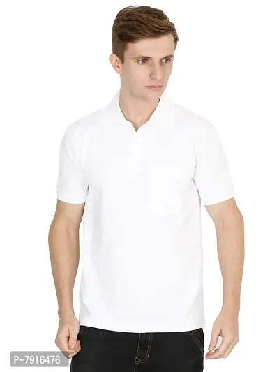 Ideation Men's Cotton Polo Neck T-Shirt-thumb0