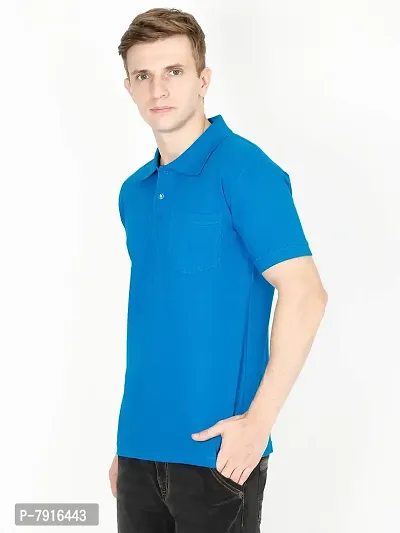 Ideation Men's Cotton Polo Neck T-Shirt-thumb5