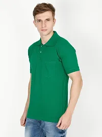 Ideation Men's Cotton Polo Neck T-Shirt-thumb4