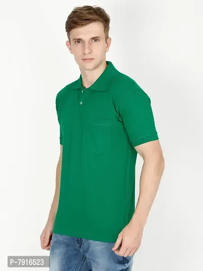 Ideation Men's Cotton Polo Neck T-Shirt-thumb5