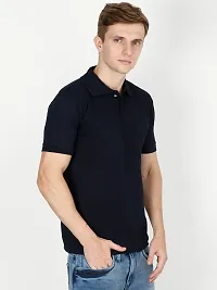 Ideation Men's Cotton Polo Neck T-Shirt-thumb4