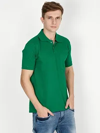 Ideation Men's Cotton Polo Neck T-Shirt-thumb2