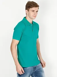 Ideation Men's Cotton Polo Neck T-Shirt-thumb2