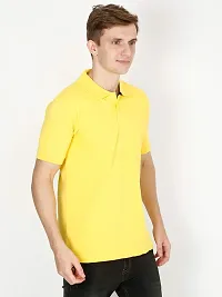 Ideation Men's Cotton Polo Neck T-Shirt-thumb2