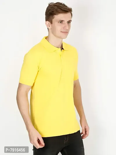 Ideation Men's Cotton Polo Neck T-Shirt-thumb3