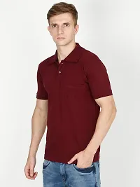 Ideation Men's Cotton Polo Neck T-Shirt-thumb4