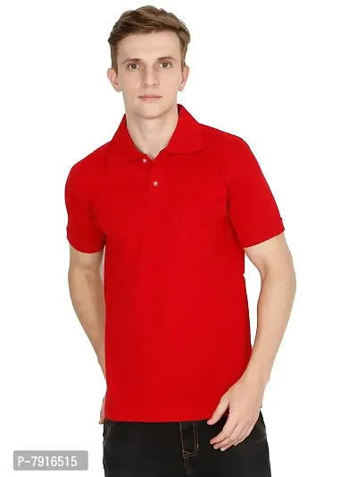 Ideation Men's Cotton Polo Neck T-Shirt