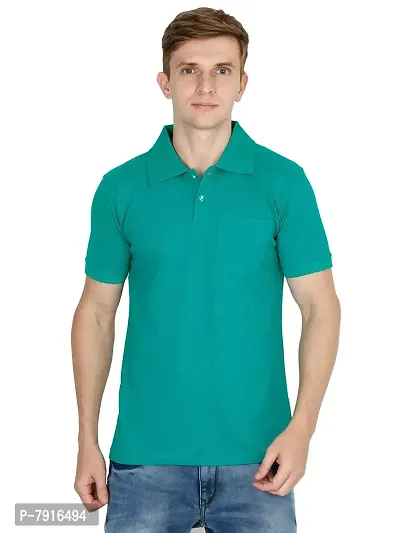 Ideation Men's Cotton Polo Neck T-Shirt
