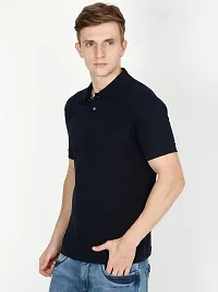 Ideation Men's Cotton Polo Neck T-Shirt-thumb2