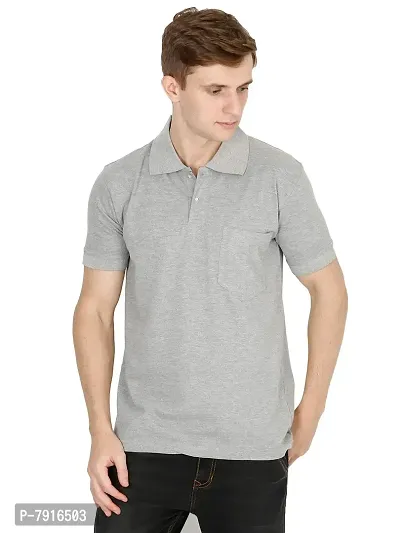 Ideation Men's Cotton Polo Neck T-Shirt