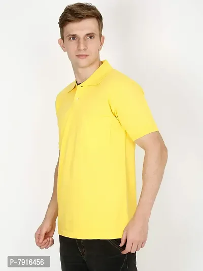 Ideation Men's Cotton Polo Neck T-Shirt-thumb5