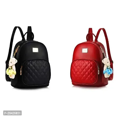 Stylish Backpack For Women And Girls Pack Of 2-thumb0